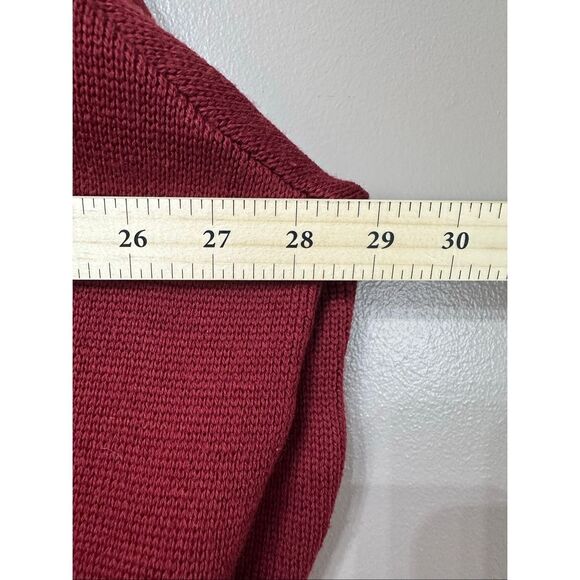 Vintage FILSON Burgundy Knitted 100% Virgin Wool Guide Women's Sweater XXL USA - Picture 6 of 9